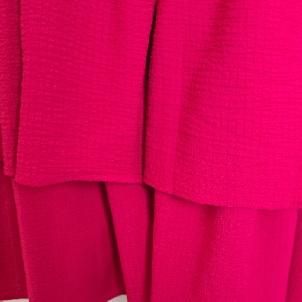 Express Vibrant Pink Ruffled Top - Picture 5 of 5
